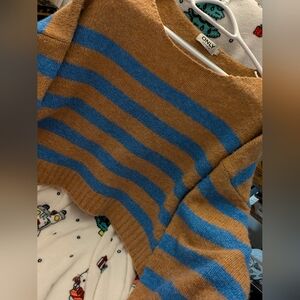 Cozy Striped Cropped Sweater